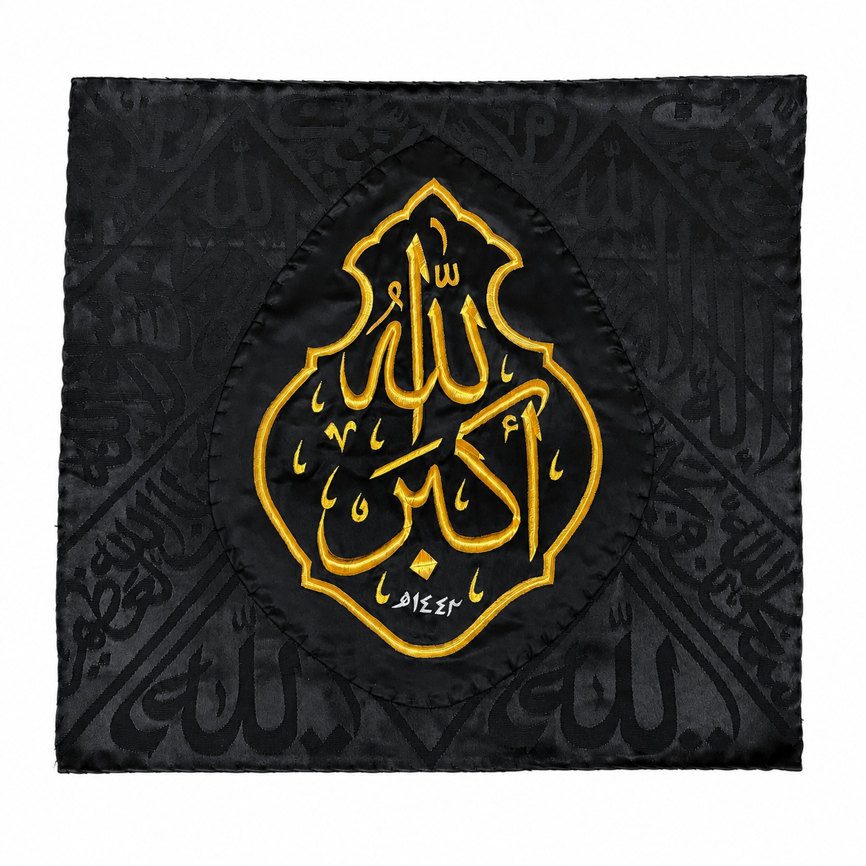 Original Black Kiswah Cloth Fragment