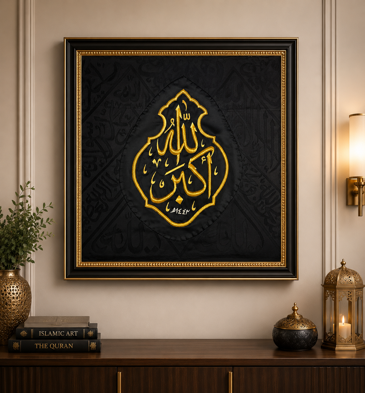 Original Black Kiswah Cloth Fragment