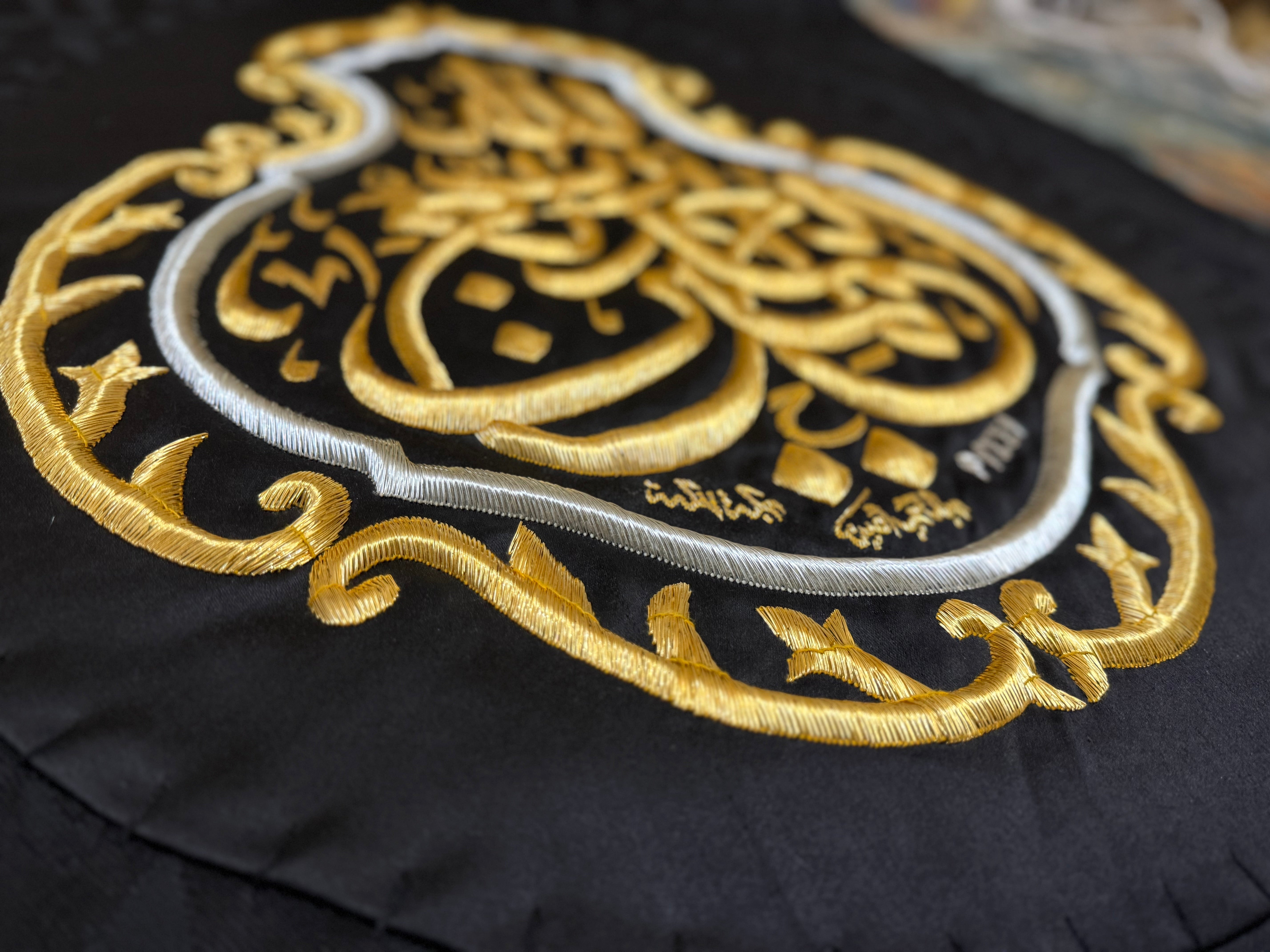 Original Black Kiswah Cloth Wall Hanging
