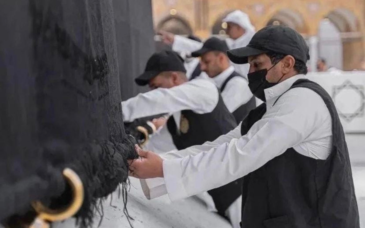 Framed Authentic Kiswah (Kaaba Cloth) Wall Hanging