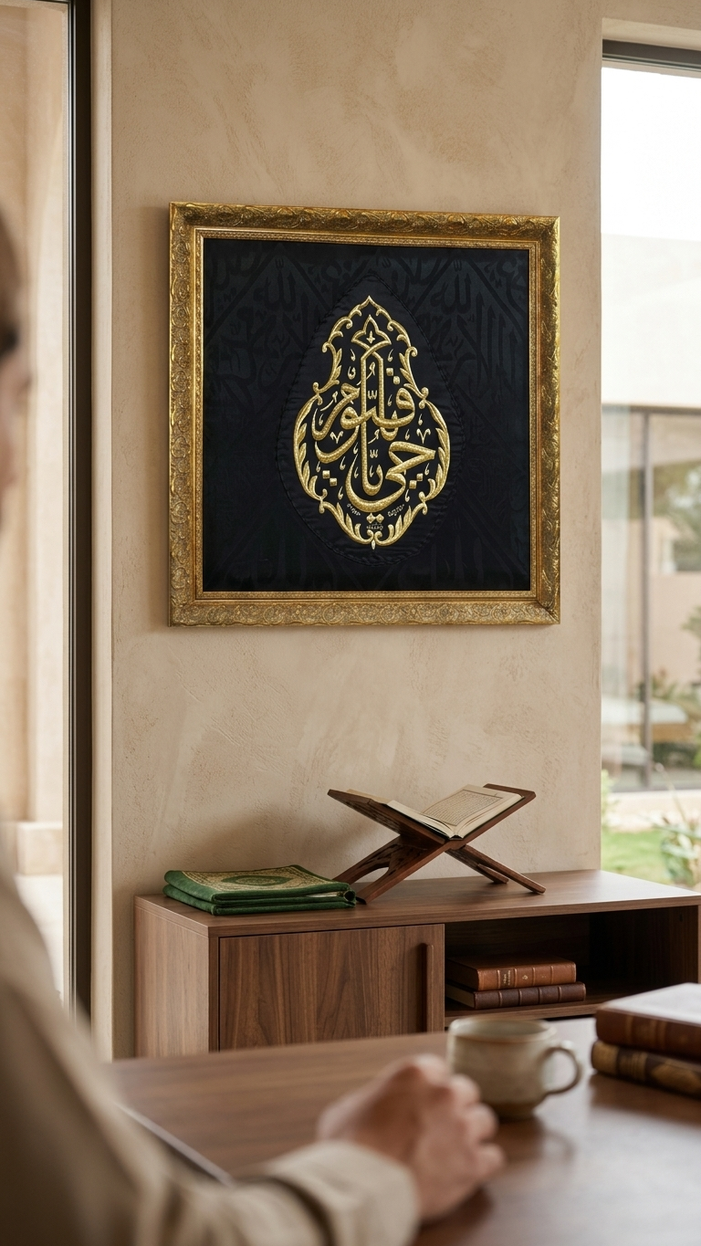 Authentic Kiswah Cloth Wall Hanging