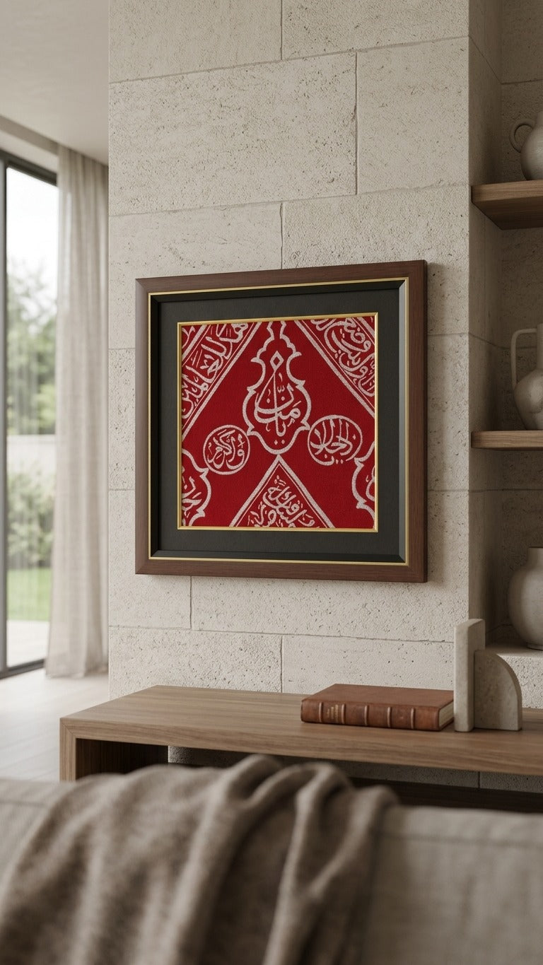 Red Kiswah Kaaba Wall hanging