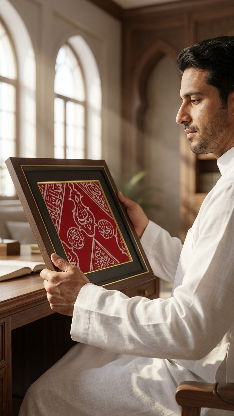 Red Kiswah Kaaba Wall hanging