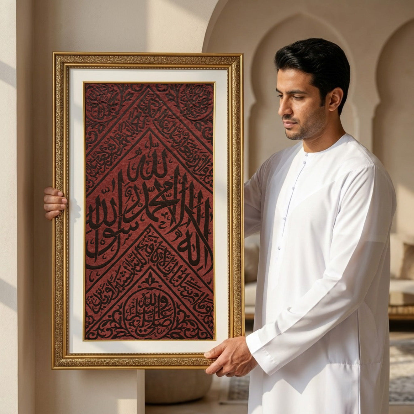 Original Brown Kiswah Cloth Wall Hanging